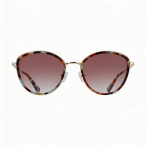 Longchamp LO170S Round Sunglasses for Women — front view, Metal frame
