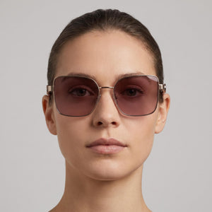 Longchamp Lo181s Gold Sunglasses Women — lifestyle wear, outdoor commute and office breaks