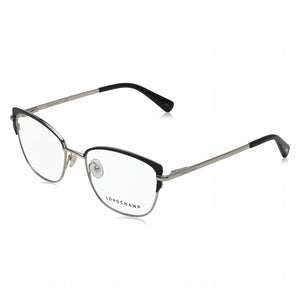 Longchamp LO2108 Silver Cat Eye Eyeglasses for Women, Metal frame