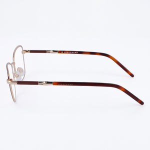 Longchamp LO2155 Rectangle Eyeglasses for Men — front view, Alloy Steel