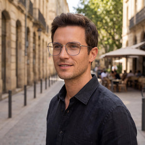 Longchamp LO2159 Silver Eyeglasses Men — lifestyle wear, office and reading
