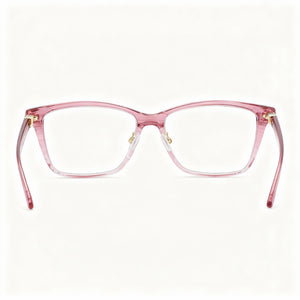 Longchamp LO2659 617 51 Rectangle Eyeglasses Men — side view, Pink Plastic temples