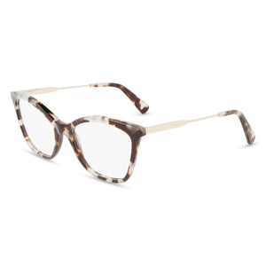Longchamp LO2692 Havana Cat Eye Eyeglasses Unisex, Plastic frame