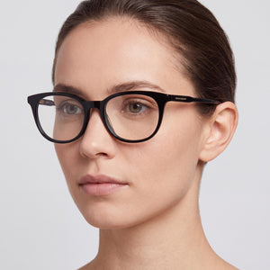 Longchamp LO2693 Square Eyeglasses for Women — interior view, Polycarbonate demo lenses