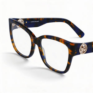 Longchamp LO2712 430 53 Square Eyeglasses for Women — front view, Acetate