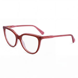Longchamp LO2717 Red Cat Eye Eyeglasses for Men, Alloy Steel frame