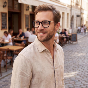 Longchamp Lo2720 Black Eyeglasses Men — lifestyle wear, desk work daily