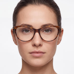 Longchamp LO2727 Brown Horn Eyeglasses Women — lifestyle wear, long study sessions and exam periods