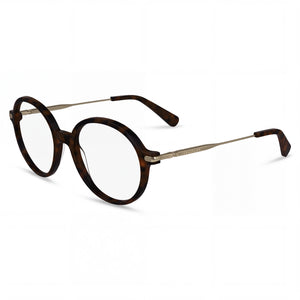 Longchamp Lo2736 Havana Round Eyeglasses for Women, Plastic frame