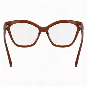 Longchamp Lo2755 Cat Eye Eyeglasses Women — side view, Brown 140mm temples