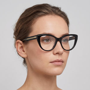 Longchamp Lo2771 Cat Eye Eyeglasses for Women — interior view, Polycarbonate demo lenses