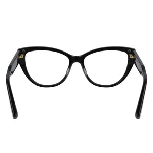 Longchamp Lo2771 Cat Eye Eyeglasses Women — side view, Black Plastic temples