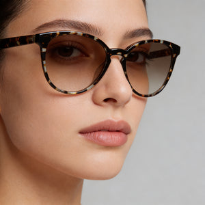 Longchamp LO647S Oval Sunglasses Women — side view, Non-Polarized Brown lens