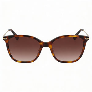 Longchamp LO660S Butterfly Sunglasses Unisex — side view, Non-Polarized Havana lens
