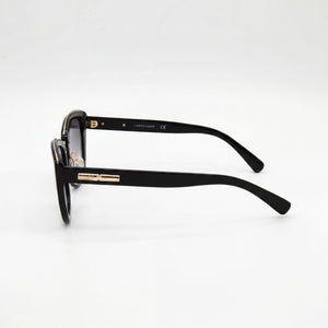 Longchamp LO687S Cat Eye Sunglasses Women — side view, Non-Polarized Gradient Light Blue lens