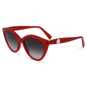 Longchamp LO730S Red Cat Eye Sunglasses for Unisex, Red lens