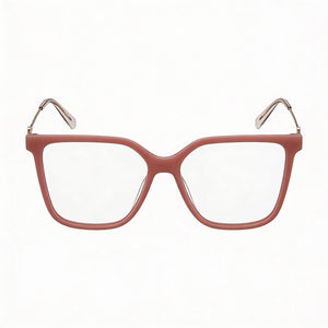 Love Moschino Square Eyeglasses for Women — front view, Acetate