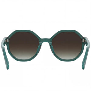 Love Moschino Casual Geometric Sunglasses for Women — interior view, Non-Polarized lens detail