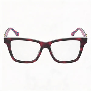 Love Moschino Square Eyeglasses for Women — front view, Acetate