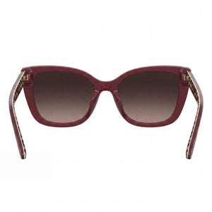 Love Moschino Cat Eye Sunglasses for Women — interior view, Non-Polarized lens detail