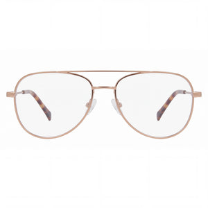 Lucky Brand D313 Aviator Eyeglasses for Women — front view, Metal