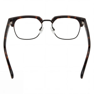 Lucky Brand Vlbd133 Square Eyeglasses Men — side view, Havana temples