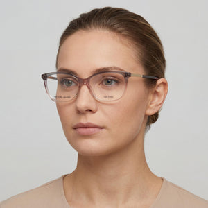 Marc Jacobs 103863 Rectangle Eyeglasses for Women — interior view, Plastic demo lenses