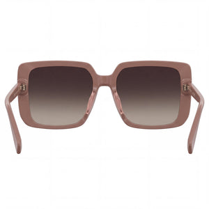 Marc Jacobs 1121/S Square Sunglasses Women — side view, Non-Polarized Beige lens