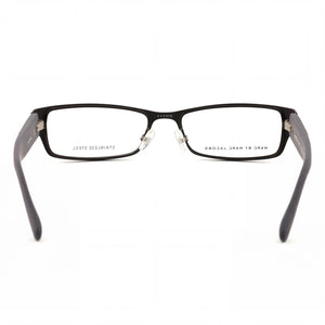 Marc Jacobs 568 Rectangle Eyeglasses Women — side view, Black Metal temples