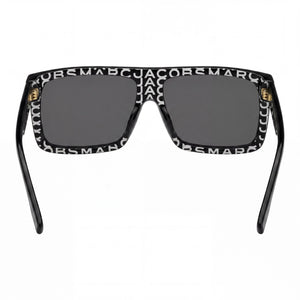 Marc Jacobs 672/cs Rectangle Eyeglasses Unisex — side view, Black Plastic temples