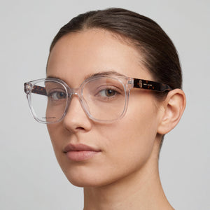 Marc Jacobs 726 Square Eyeglasses for Women — interior view, Plastic demo lenses