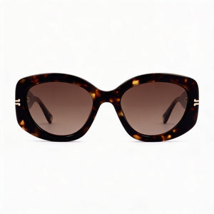 Marc Jacobs Casual Oval Sunglasses for Women — front view, Acetate frame