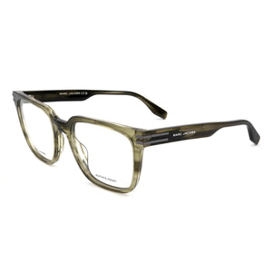 Marc Jacobs Classic Green Horn Square Eyeglasses for Men, Acetate frame
