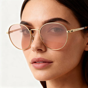 Marc Jacobs Fashion Glasses Round Sunglasses Women — side view