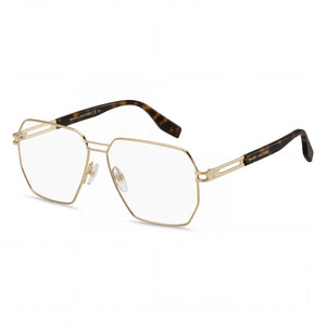 Marc Jacobs Gold Aviator Eyeglasses for Women, Metal frame