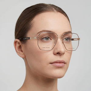 Marc Jacobs Gold Eyeglasses Women — lifestyle wear, office and reading