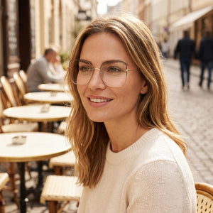 Marc Jacobs Gold Eyeglasses Unisex — lifestyle wear, office and reading