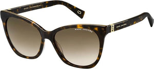 Marc Jacobs MARC 336/S Brown Cat Eye Sunglasses for Women, Brown Gradient lens