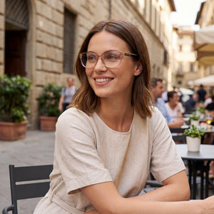 Marc Jacobs Marc 462 Rectangle Eyeglasses for Women — interior view, Polycarbonate demo lenses