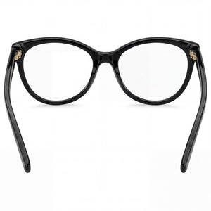 Marc Jacobs Marc 463 Cat-Eye Eyeglasses Women — side view, Black Plastic temples