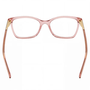 Marc Jacobs Marc 544 Rectangle Eyeglasses Women — side view, Pink Acetate temples