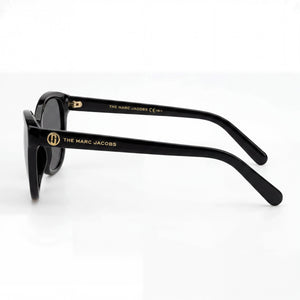 Marc Jacobs Marc 554/S Butterfly Sunglasses Women — side view, Non-Polarized Black lens