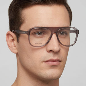 Marc Jacobs Marc 641 Aviator Eyeglasses for Men — interior view, Polycarbonate demo lenses