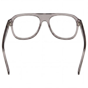 Marc Jacobs Marc 641 Aviator Eyeglasses Men — side view, Gray Acetate temples