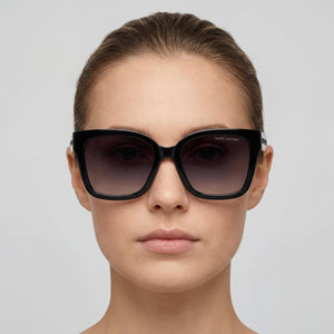 Marc Jacobs Marc 658/S Square Sunglasses for Women — interior view, Gray Gradient lens detail