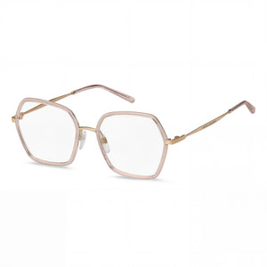 Marc Jacobs Marc 665 Gold Square Eyeglasses for Women, Alloy Steel frame