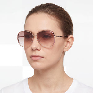 Marc Jacobs MARC 686/S Gold Sunglasses Women — lifestyle wear, city streets and open-air cafes