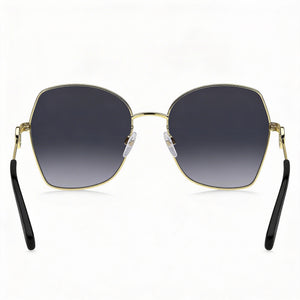 Marc Jacobs MARC 688/S Square Sunglasses Women — side view, Non-Polarized Dark Gray Shaded lens