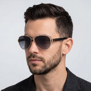 Marc Jacobs Marc 699/S Black Sunglasses Men — lifestyle wear, city streets and open-air cafes