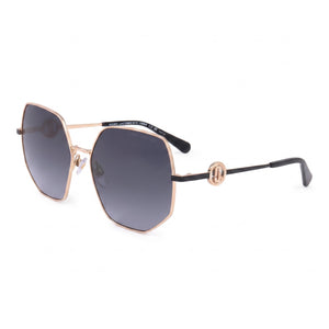 Marc Jacobs MARC 730/S Gold Round Sunglasses for Women, Grey lens